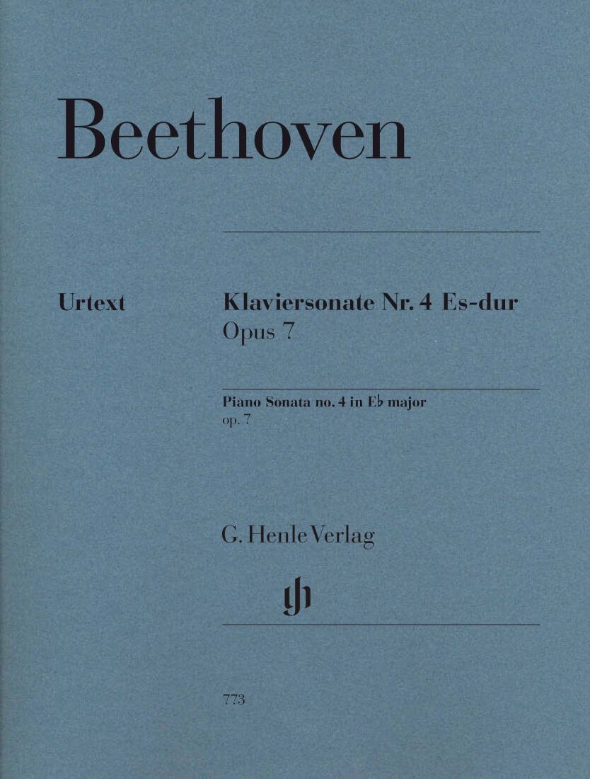 Sonata No. 4 in E-flat Major, Op. 7 - Beethoven - Piano - Sheet