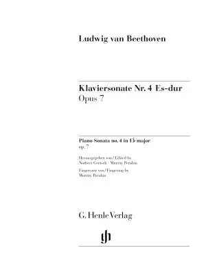 Sonata No. 4 in E-flat Major, Op. 7 - Beethoven - Piano - Sheet