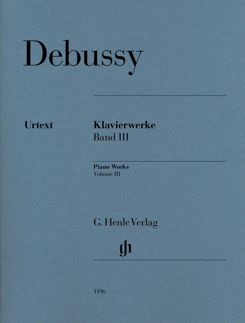 Piano Works Volume 3 - Debussy - Piano - Book