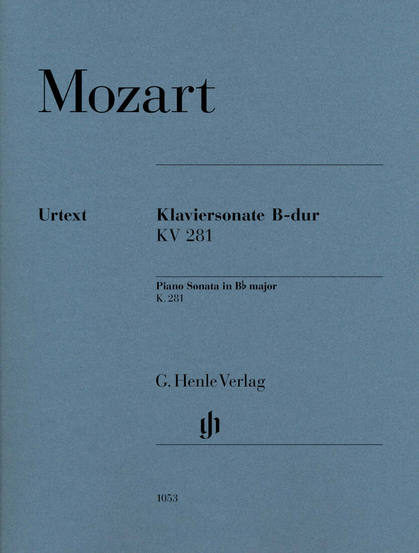 Sonata in B-flat Major, K281 (189f) - Mozart - Piano - Book
