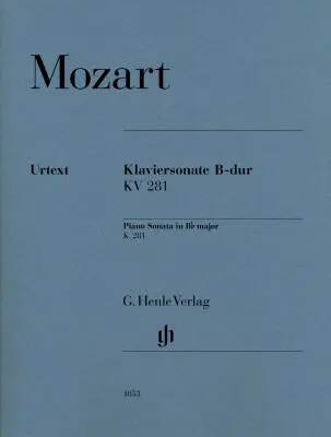 G. Henle Verlag - Sonata in B-flat Major, K281 (189f) - Mozart - Piano - Book