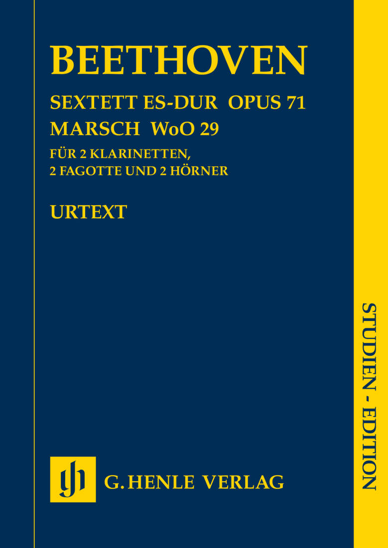 Sextet in E-flat Major, Op. 71 - Beethoven/Voss - Study Score