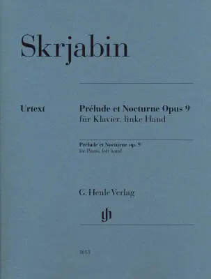 G. Henle Verlag - Prelude et Nocturne, Op. 9 - Scriabin/Rubcova - Piano Left Hand - Sheet