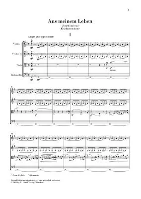 String Quartet No. 1 in E Minor - Smetana/Pospisil - Study Score