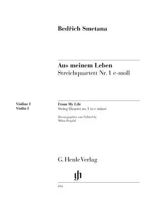 String Quartet No. 1 in E Minor - Smetana/Pospisil - Parts Set