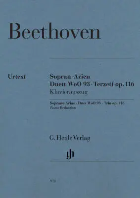 G. Henle Verlag - Soprano Arias, Duet WoO 93, Trio Op. 116 - Beethoven - Soprano Voice/Piano - Book