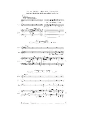 Soprano Arias, Duet WoO 93, Trio Op. 116 - Beethoven - Soprano Voice/Piano - Book