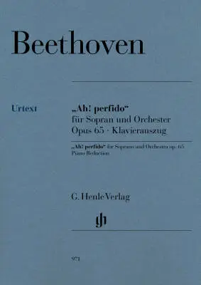 G. Henle Verlag - Ah! Perfido Op. 65 - Beethoven - Soprano Voice/Piano - Sheet