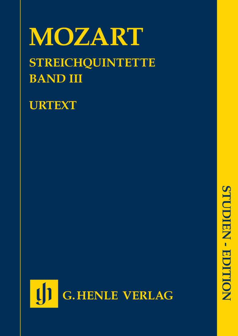 String Quintets, Volume 3 - Mozart - Study Score