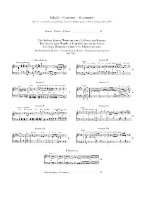 The Seven Last Words of Christ - Haydn/Scheideler - Piano - Book
