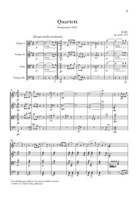 String Quartet in G Major, Op. post. 161 D 887 - Schubert/Voss - Study Score