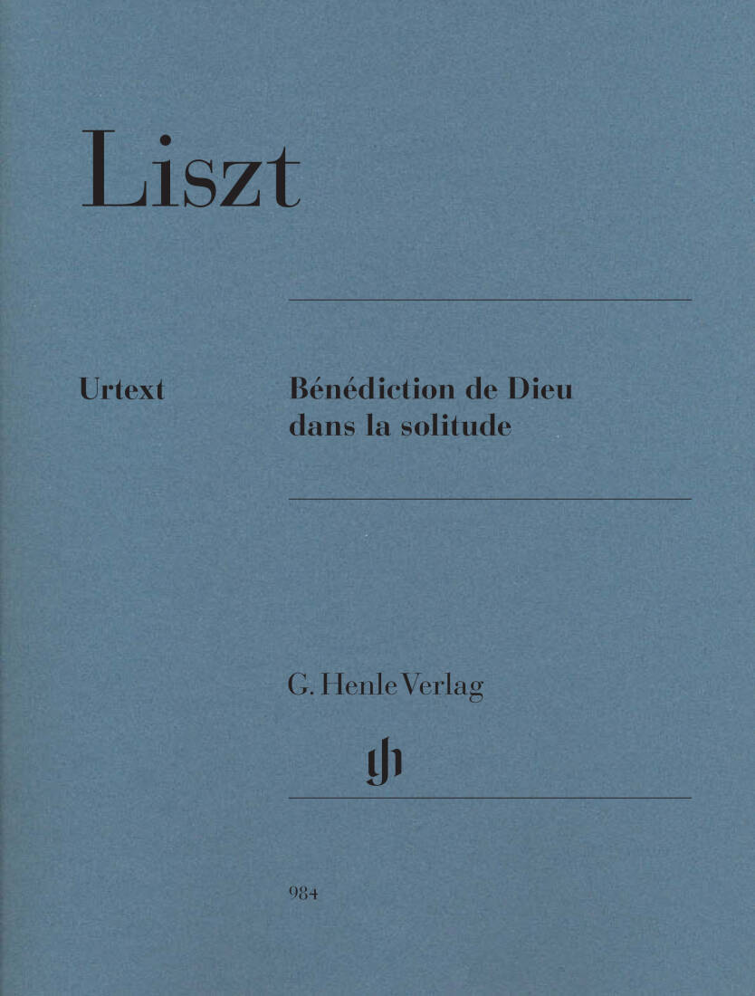 Benediction de Dieu dans la Solitude - Liszt/Heinemann - Piano - Sheet