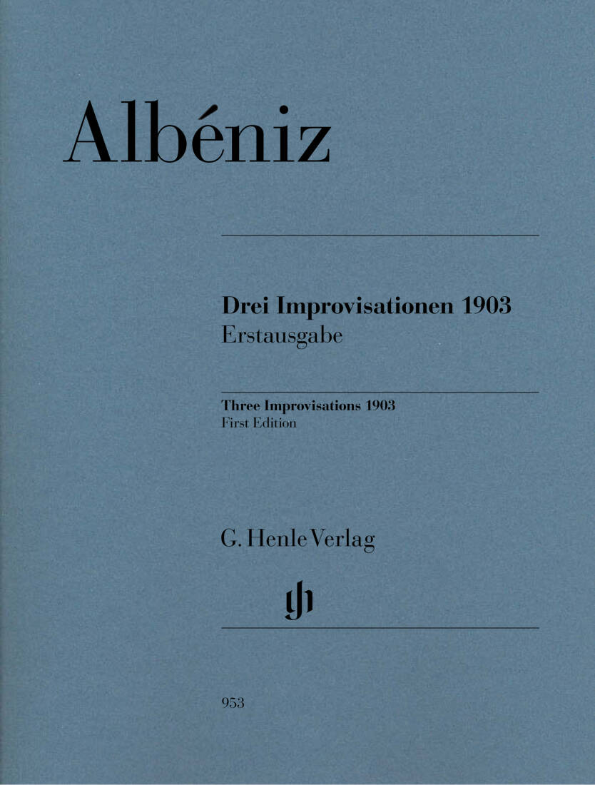 Three Improvisations 1903 - Albeniz/Laufer - Piano - Book/CD