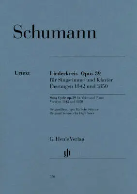 G. Henle Verlag - Liederkreis, Op. 39 Versions 1842 and 1850 - Schumann/Ozawa - High Voice/Piano - Book