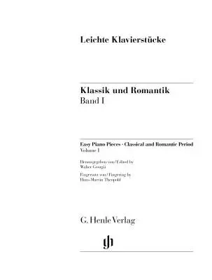 Easy Piano Pieces, Volume 1 - Various - Piano - Book