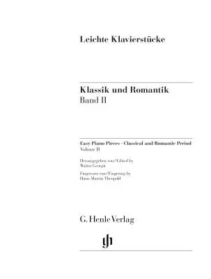 Easy Piano Pieces, Volume 2 - Various - Piano - Book