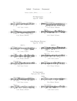 Impromptus and Moments Musicaux - Schubert - Piano - Book - Hardcover