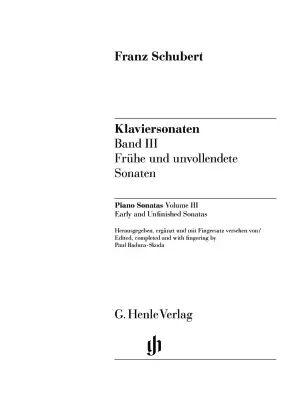 Sonatas, Volume 3 - Schubert/Badura-Skoda - Piano - Book - Hardcover