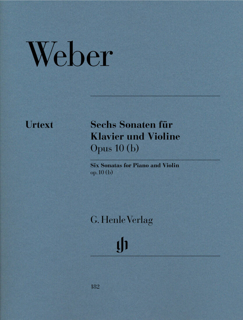 6 Sonatas for Piano and Violin Op. 10 (b) - Weber/Zimmermann - Violin/Piano - Book