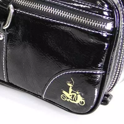 Flute Bag - Black Patent Leather