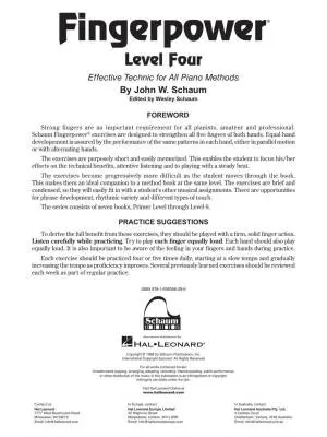 Fingerpower: Level Four - Schaum - Piano - Book