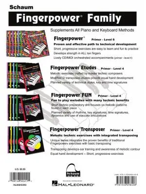 Fingerpower Etudes, Level One - Schaum - Piano - Book