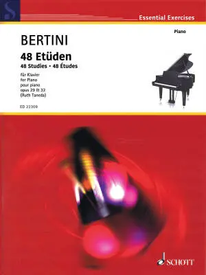 Schott - 48 Studies Op. 29 and 32 - Bertini/Taneda - Piano - Book