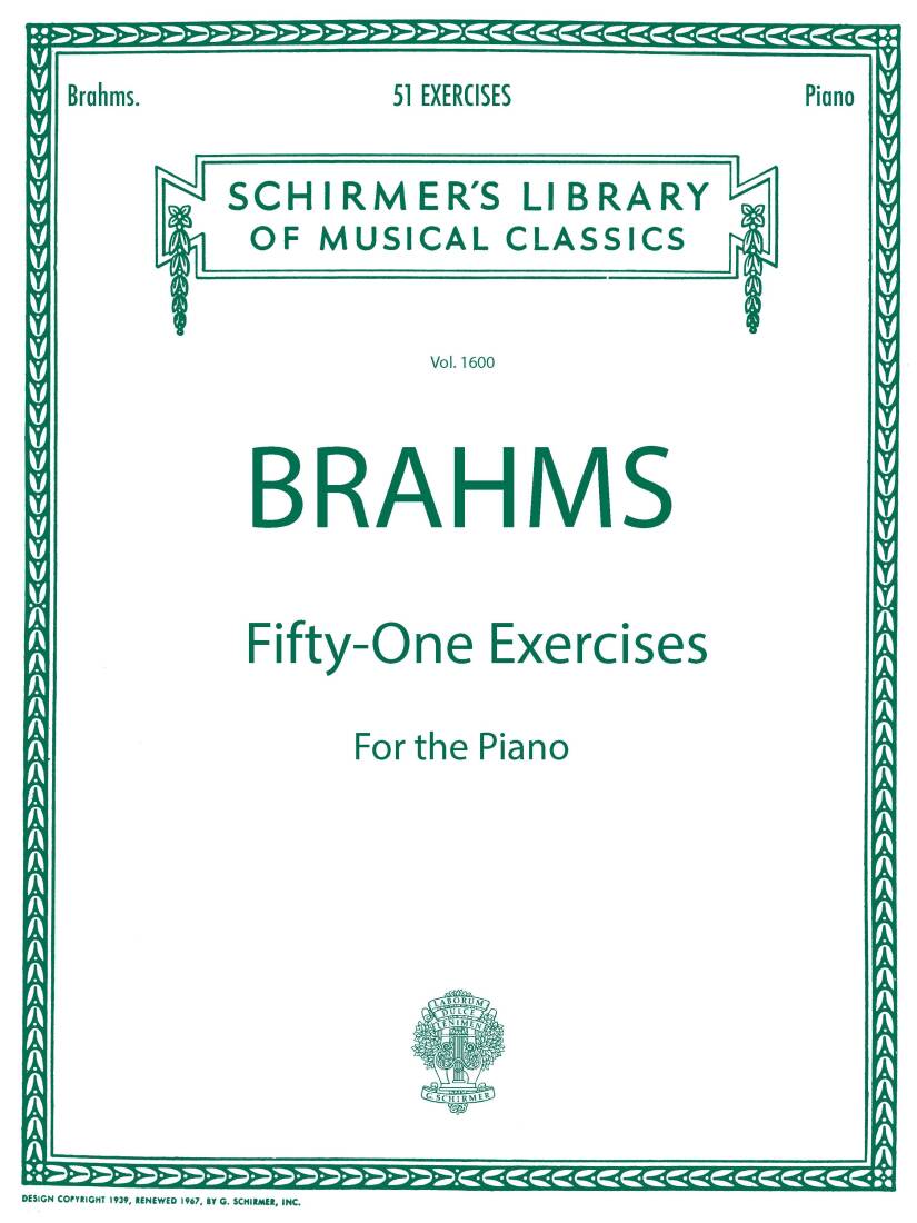 51 Exercises - Brahms - Piano - Book