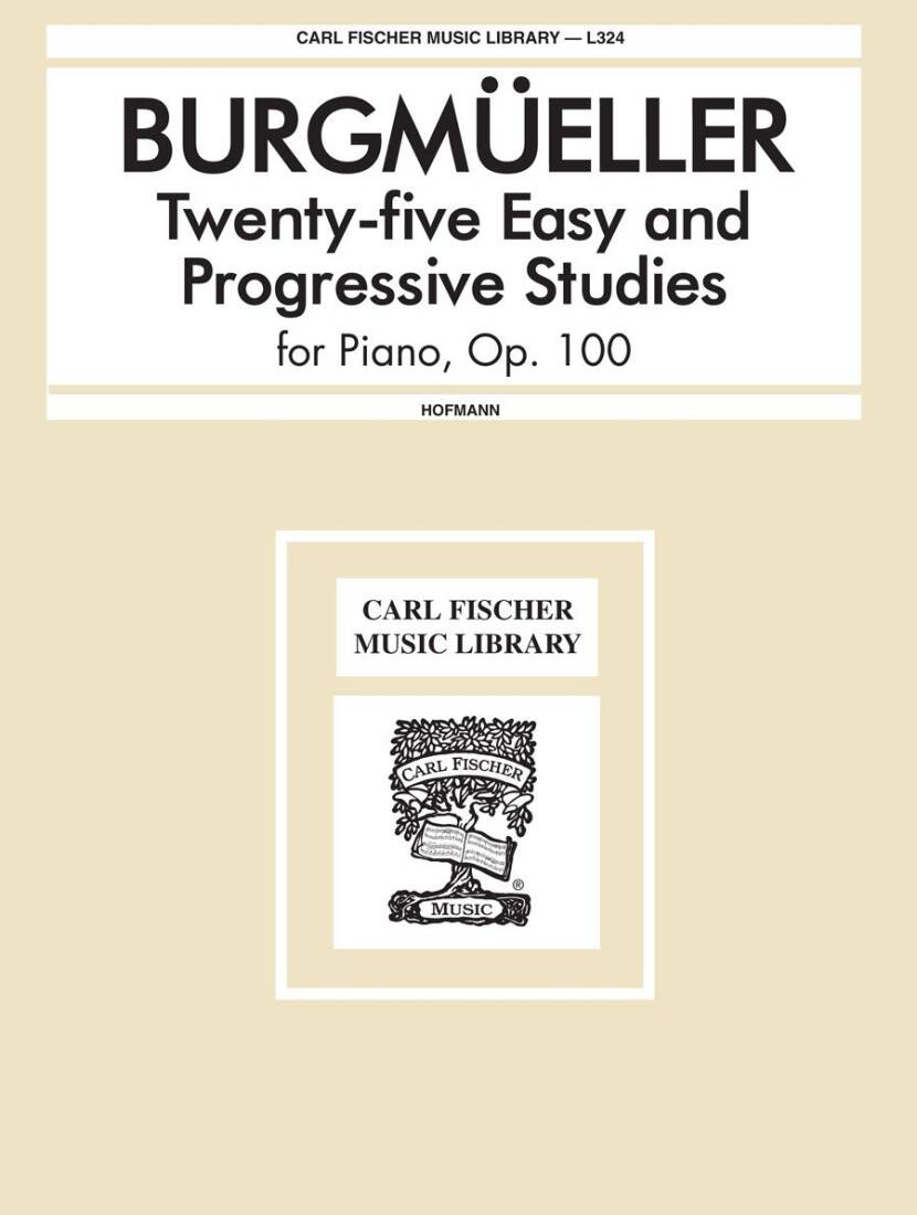 25 Easy and Progressive Studies, Op. 100 - Burgmuller - Piano - Book