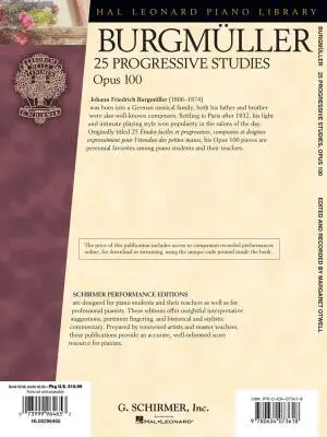 25 Progressive Studies, Op. 100 - Burgmuller/Otwell - Piano - Book/Audio Online