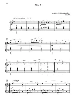 25 Progressive Pieces, Op. 100 - Burgmuller/Mitchell - Piano - Book