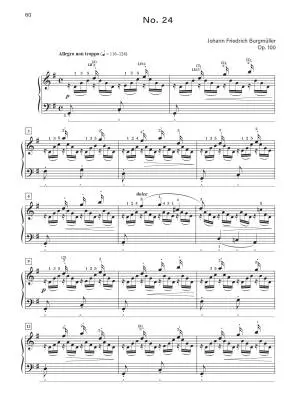 25 Progressive Pieces, Op. 100 - Burgmuller/Mitchell - Piano - Book