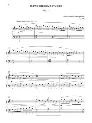 25 Progressive Pieces, Op. 100 - Burgmuller/Mitchell - Piano - Book