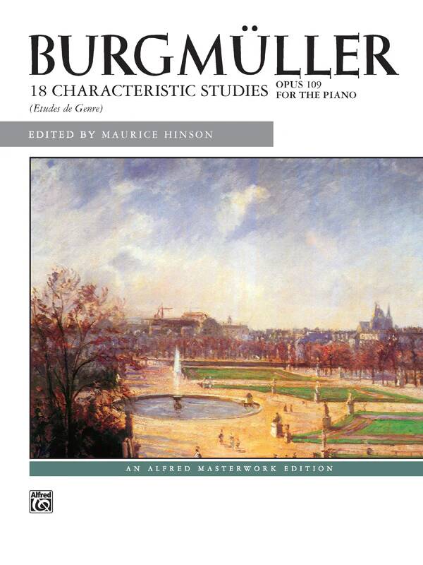 18 Characteristic Studies, Op. 109 - Burgmuller/Hinson - Piano - Book