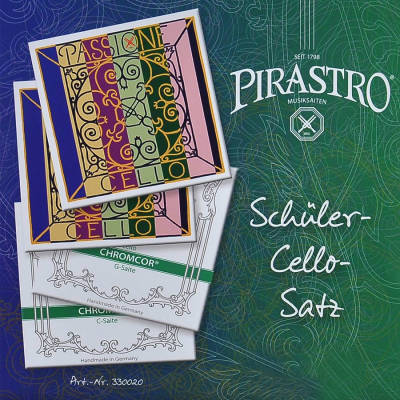 Pirastro - Student Cello String Set -  Passione A/D,  Chromcor G/C