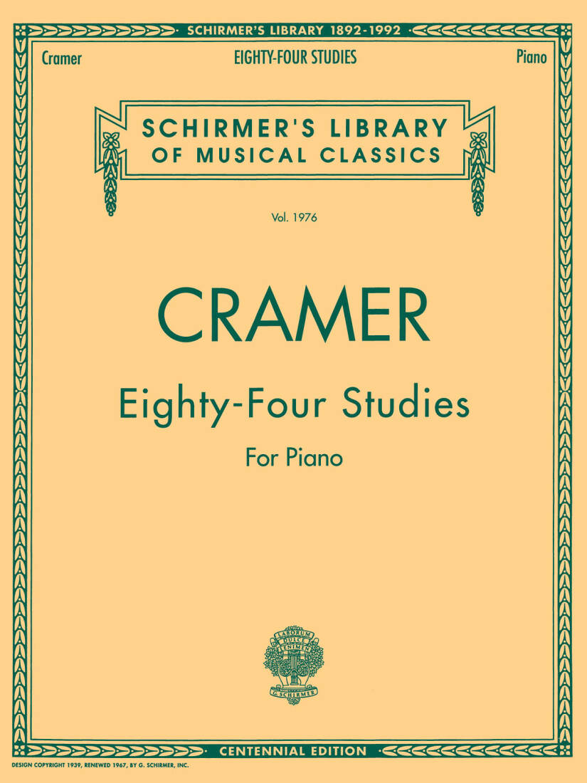 84 Studies (Complete) - Cramer - Piano - Book