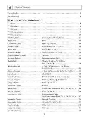 Keys to Artistic Performance, Book 2 - Clarfield/Alexander - Piano - Book