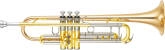 Yamaha Band - Xeno (II) Bb Trumpet - ML Bore  - Gold Brass Bell - Lacquer