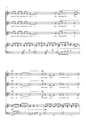 We Thank You - Quartel - Choral Octavo - SSA/Piano