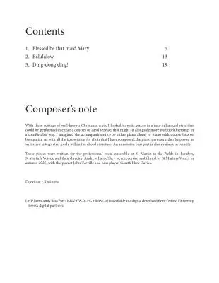 Little Jazz Carols - Chilcott - Book - SATB/Piano