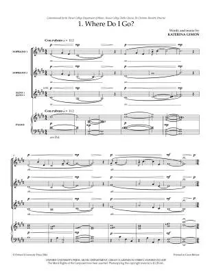 My Own Design - Gimon - Vocal Score - SSAA/Piano
