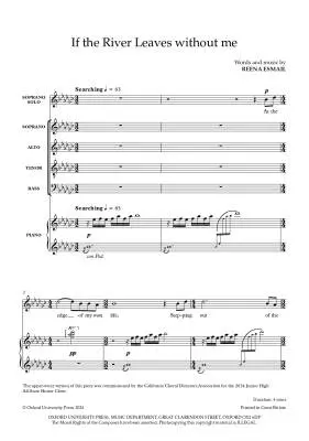 If the River Leaves without me - Esmail - Choral Octavo - SSATB/Piano
