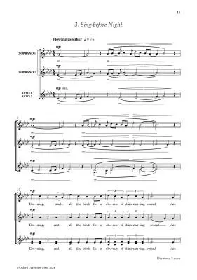 Songs of Spring - Quartel - Choral Octavo - SSSAA A Cappella