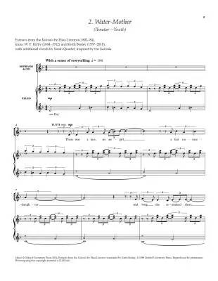 She Sang the Stars - Quartel - Book - SSAA/Piano