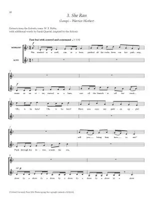 She Sang the Stars - Quartel - Book - SSAA/Piano