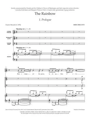 The Rainbow - Chilcott - Vocal Score - SATB Accompanied