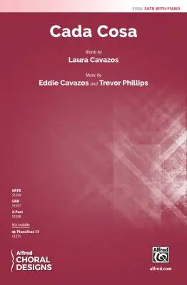 Alfred Publishing - Cada Cosa - Cavazos/Phillips - Choral Octavo - SATB Accompanied
