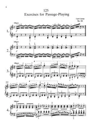 125 Exercises for Passage Playing, Op. 261 - Czerny/Hinson - Piano - Book