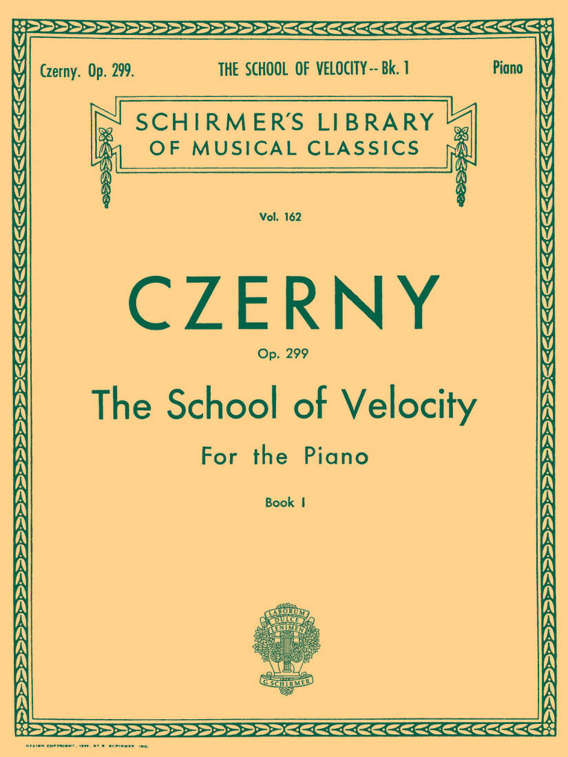 School of Velocity, Op. 299, Book 1 - Czerny/Vogrich - Piano - Book