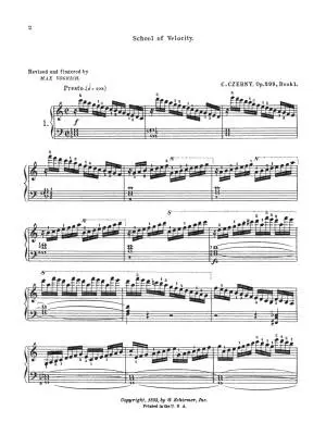 School of Velocity, Op. 299, Book 1 - Czerny/Vogrich - Piano - Book